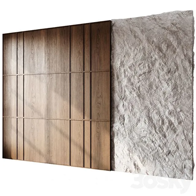 Headboard 3d Wall Panel 09 3dsMax Model