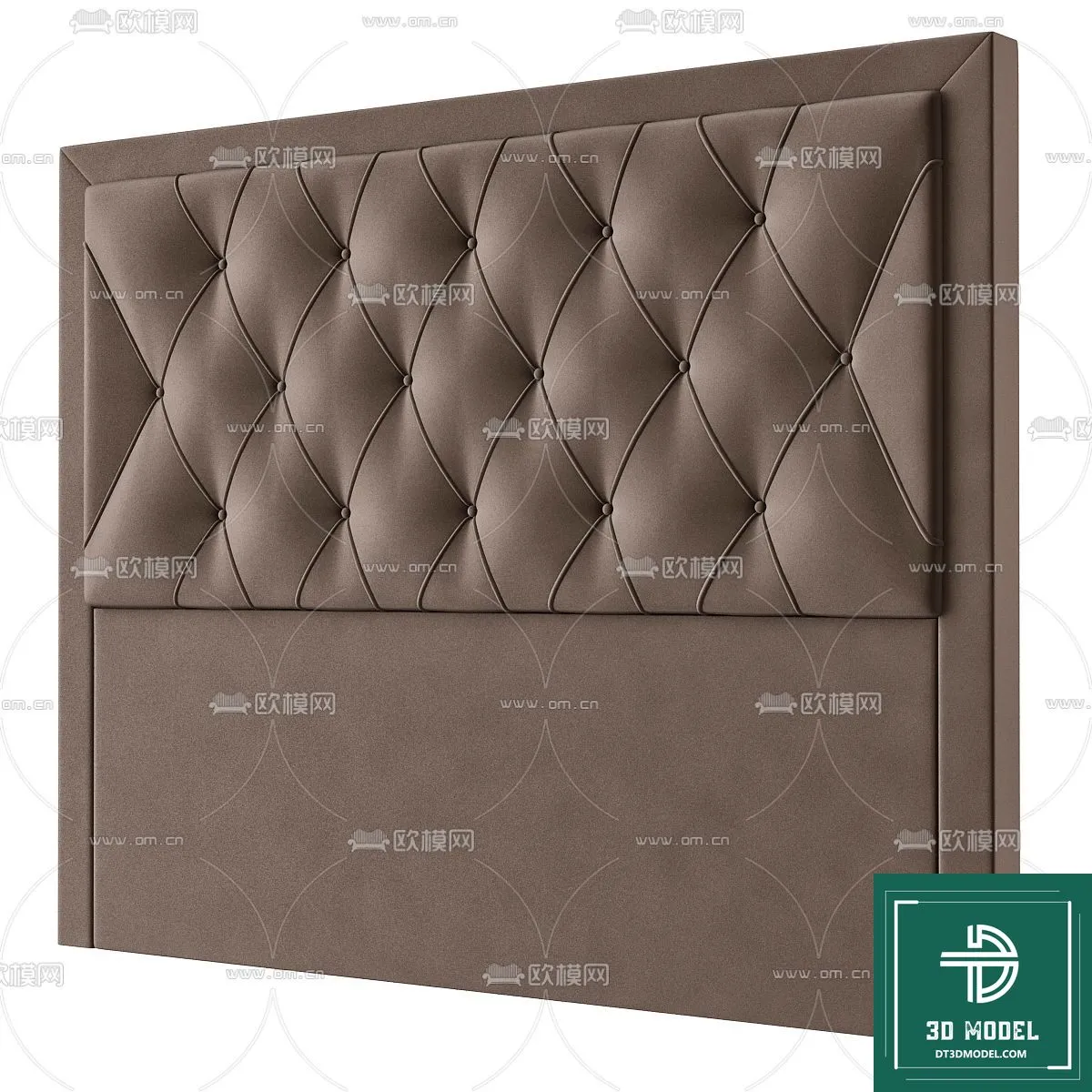 Headboard 3D Model for Bed – Interior 3D – 022