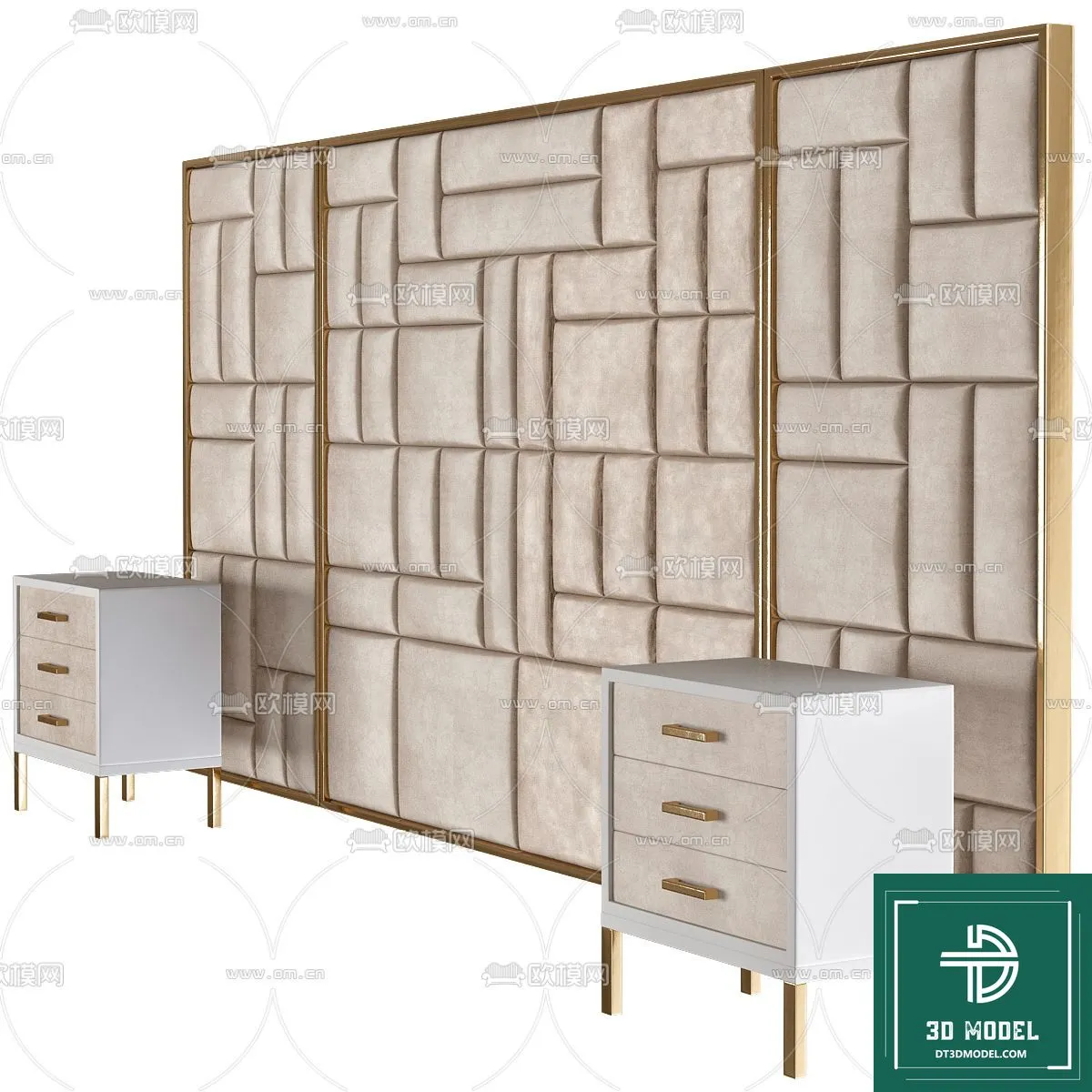 Headboard – Bedboard – Modern 3D Models – 028