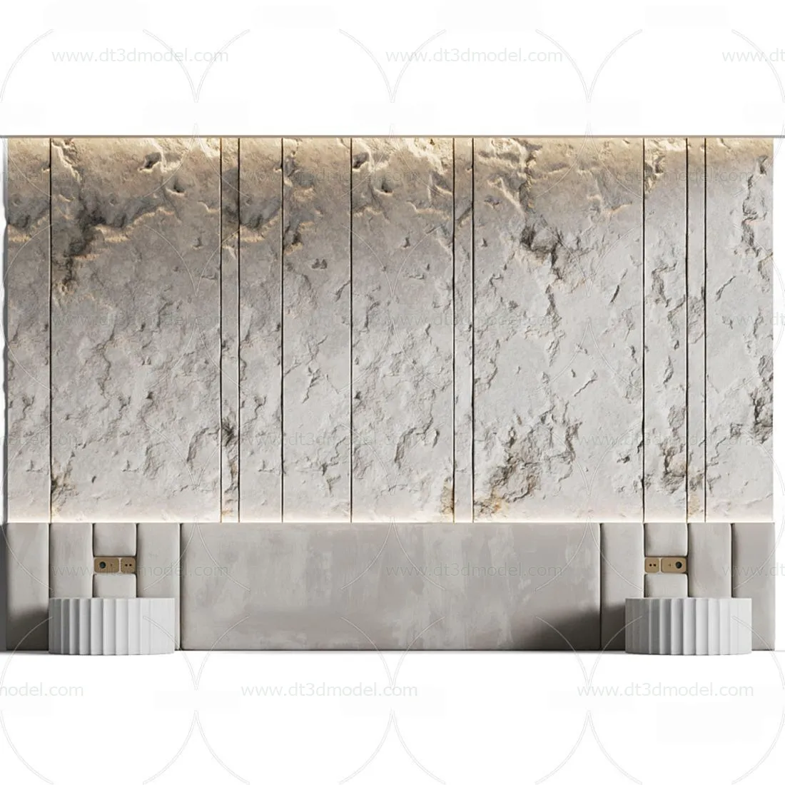 Headboard for Bed 3D Models – 3DSKY – 007 – VRAY Render