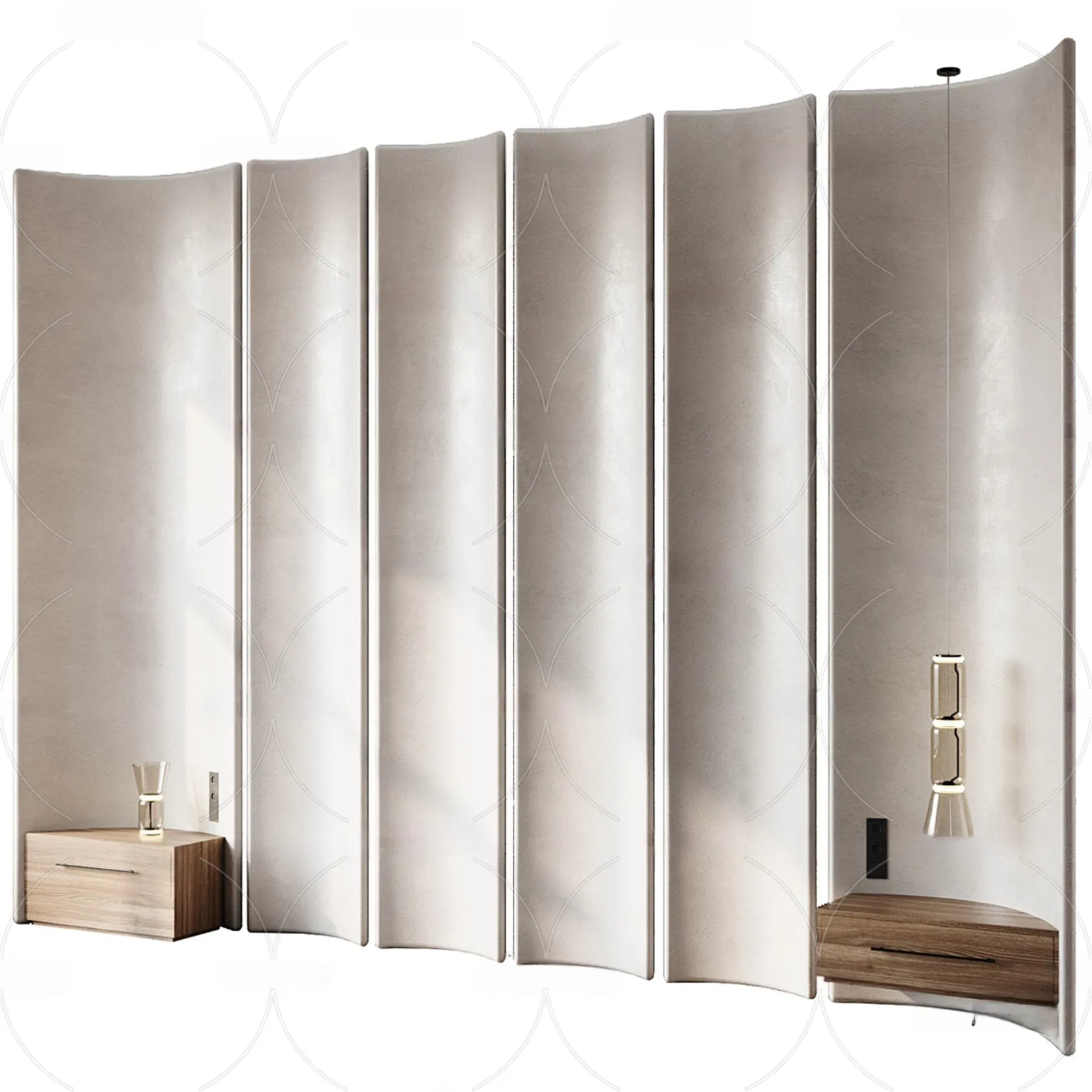 Headboard for Bed 3D Models – 3DSKY – 034 – VRAY Render
