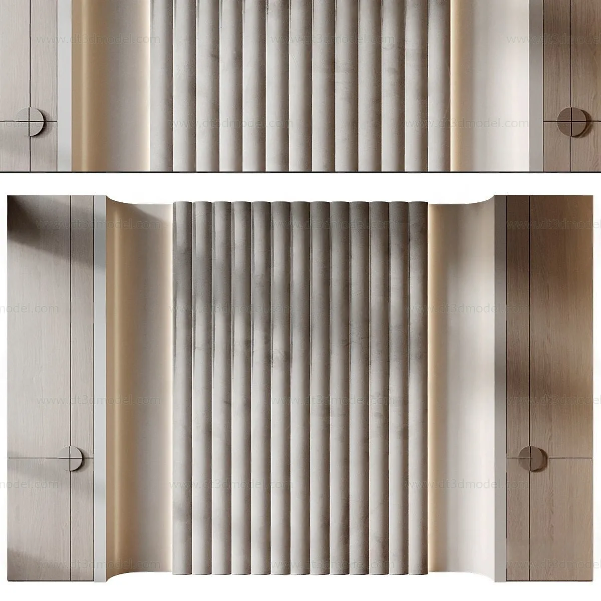 Headboard for Bed 3D Models – 3DSKY – 047 – VRAY Render