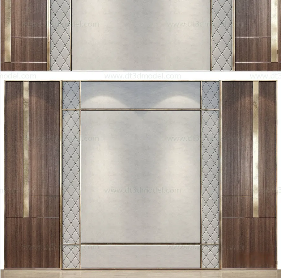 Headboard for Bed 3D Models – 3DSKY – 127 – VRAY Render
