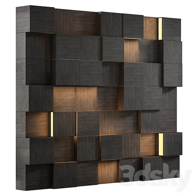 Headboard for interior №28 3ds Max