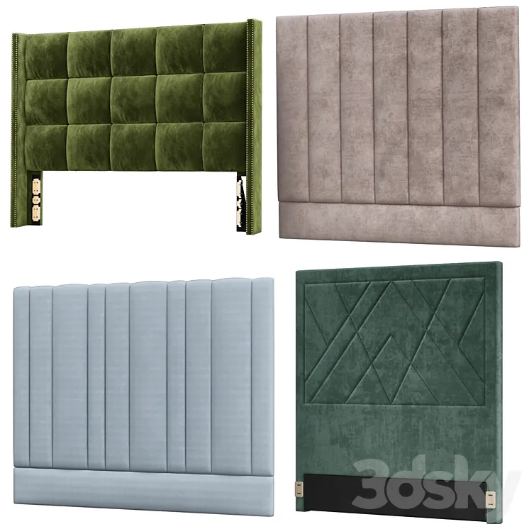 Headboard models collection №3 3DS Max