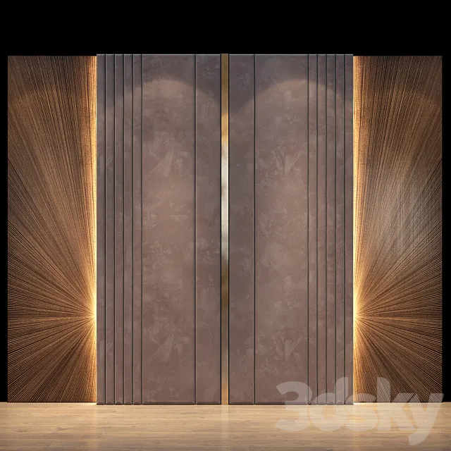 Headboard set 54 3ds Max