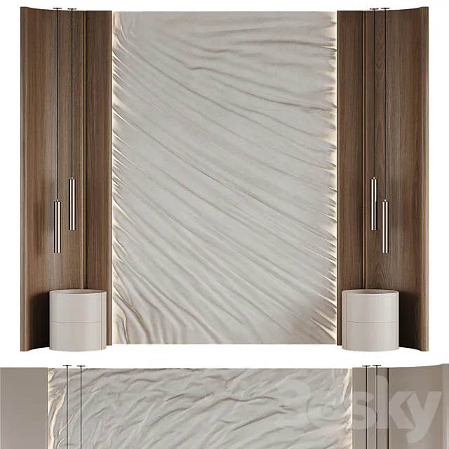 Headboard Soft 3DS Max Model