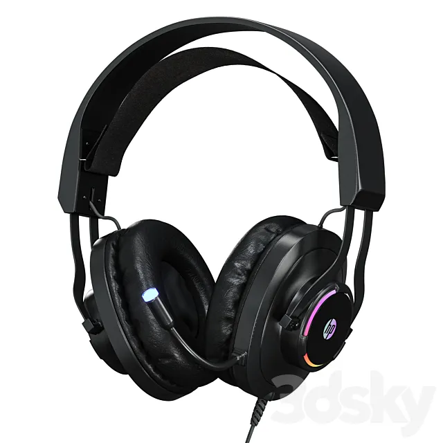 Headphones HP H360 3DS Max Model