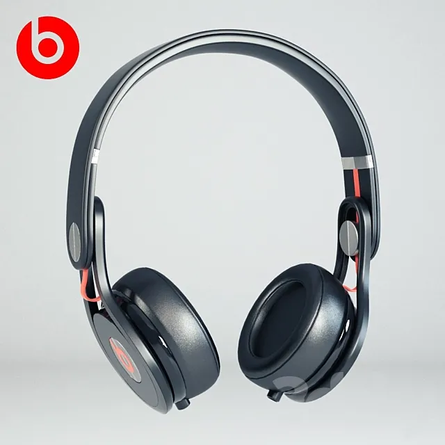 Headphones Monster Beats MixR 3ds Max