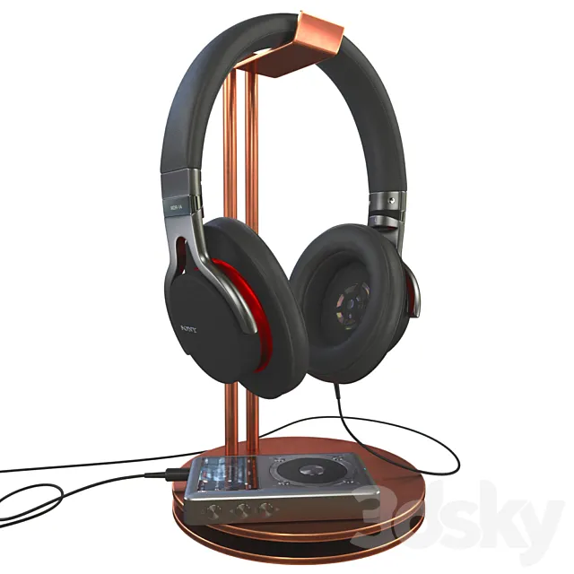 Headphones SONY MDR 1-A 3DSMax File
