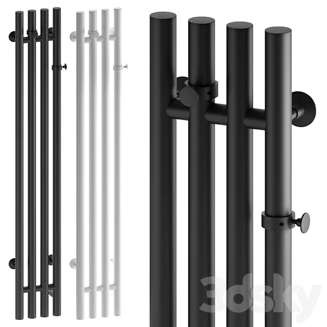 Heated towel rail EWRIKA Penelope V 120×15 3DS Max Model