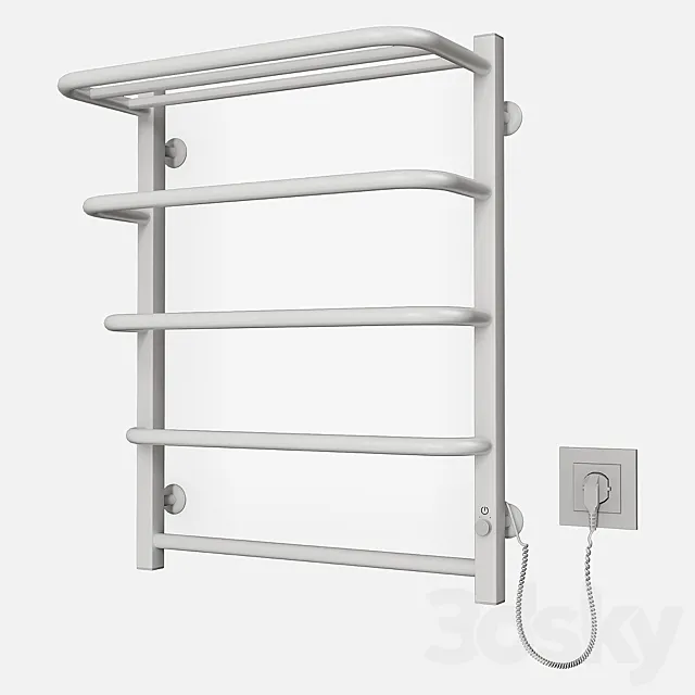 Heated towel rail of LARIS ZEBRA STANDARD 3DS Max Model