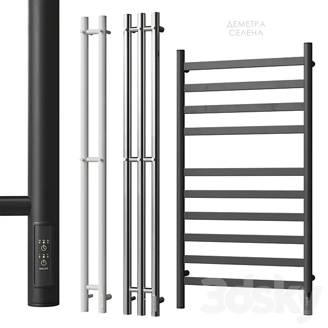 Heated towel rail Point Demetra Selena 3ds Max