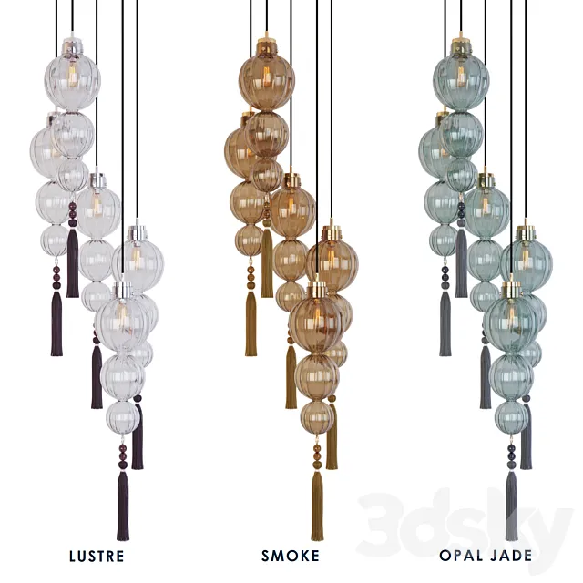 Heathfield & Co Medina Antique Brass 5 Round 3ds Max