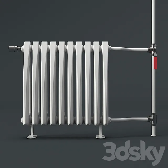 Heating radiator Viadrus_Style 3DSMax File