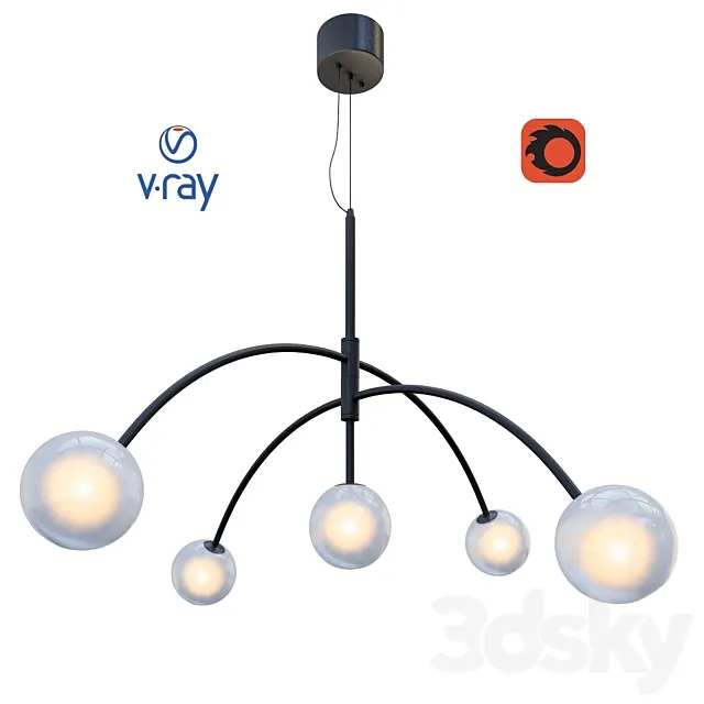 HEAVEN ceiling lamp from the company MARKSLÖJD Sweden. 3DS Max Model