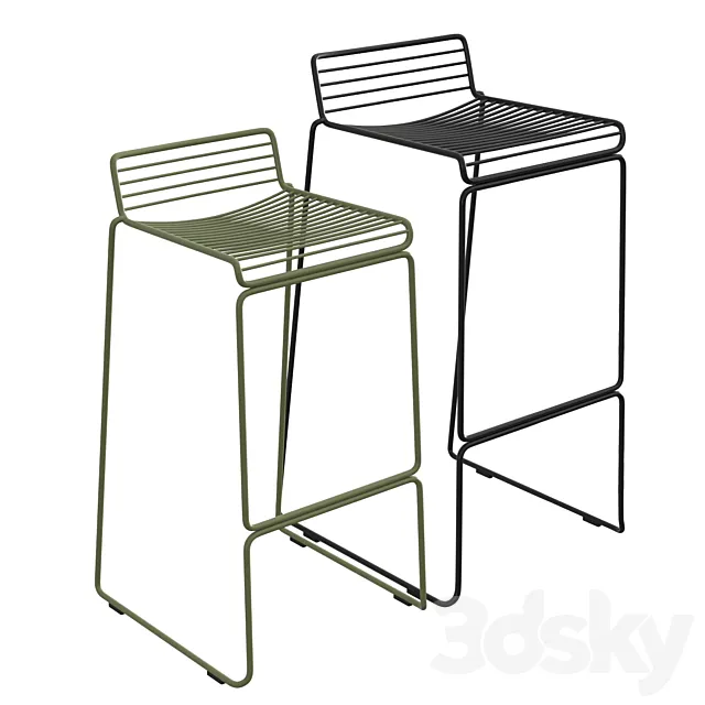 Hee bar stool 3ds Max