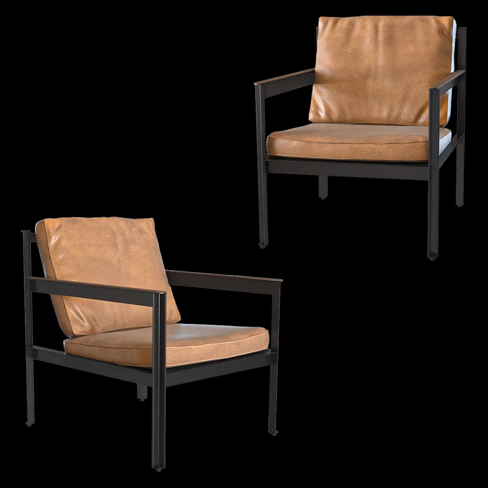 Heerenhuis Manufactuur – Armchair Cargo leather 3ds Max