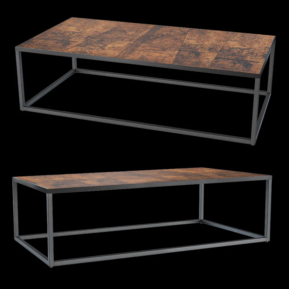 Heerenhuis Manufactuur – Coffee table Mesa leather 120 3ds Max