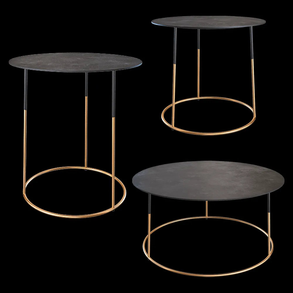 Heerenhuis Manufactuur – Coffee table Nimbus gold 3ds Max