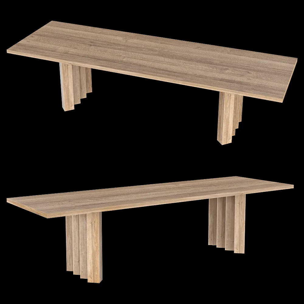 Heerenhuis Manufactuur – Table Repetto wood 3ds Max