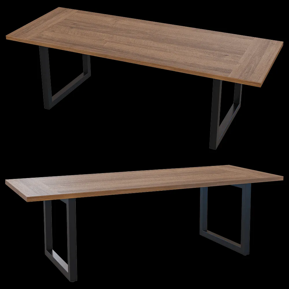 Heerenhuis Manufactuur – Table Tube Teak 3ds Max