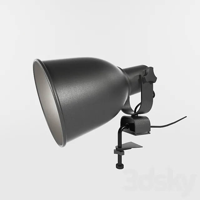 HEKTAR: soffit Wall lamp with clamp 3DSMax File