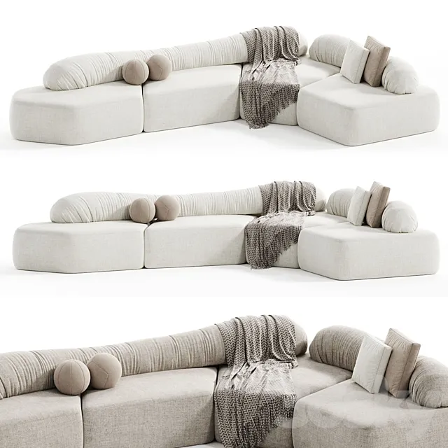 Helen sofa 2 3DS Max Model