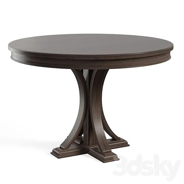Helena Pedestal Dining Table 3DSMax File