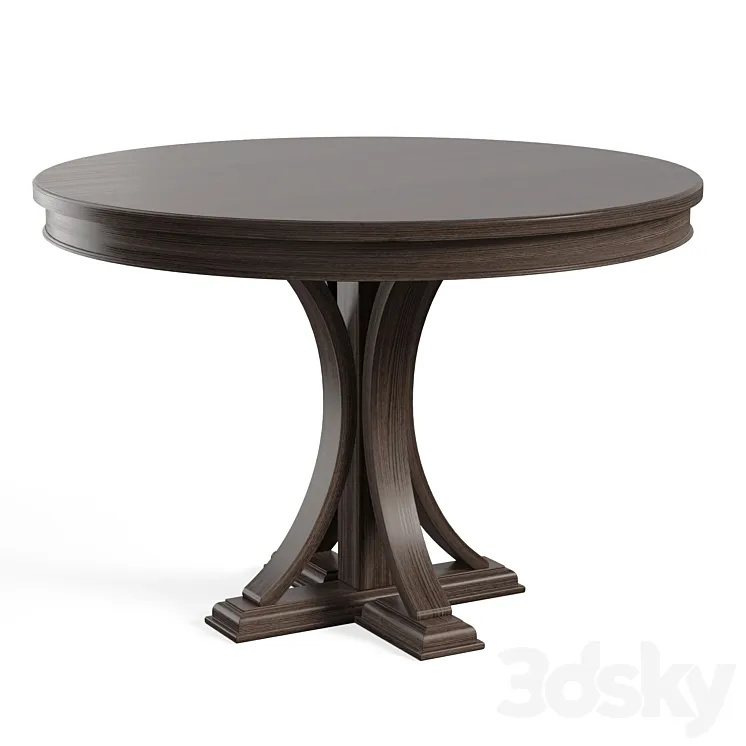 Helena Pedestal Dining Table 3DS Max Model
