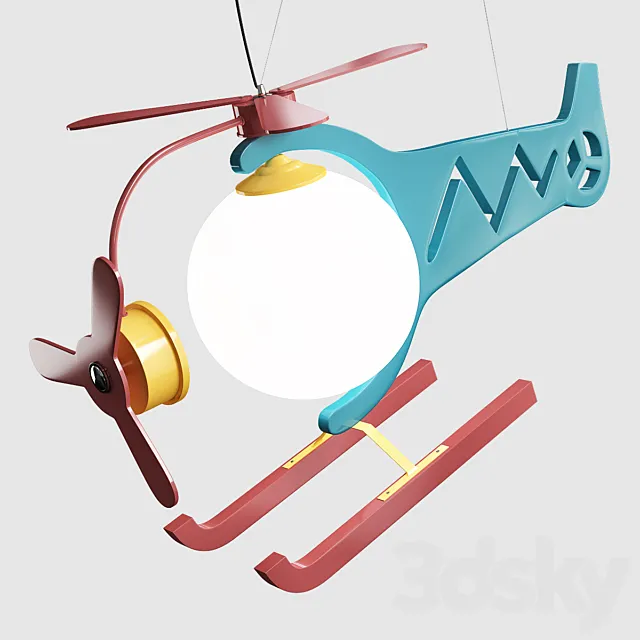 Helicopter lamp 3DSMax File