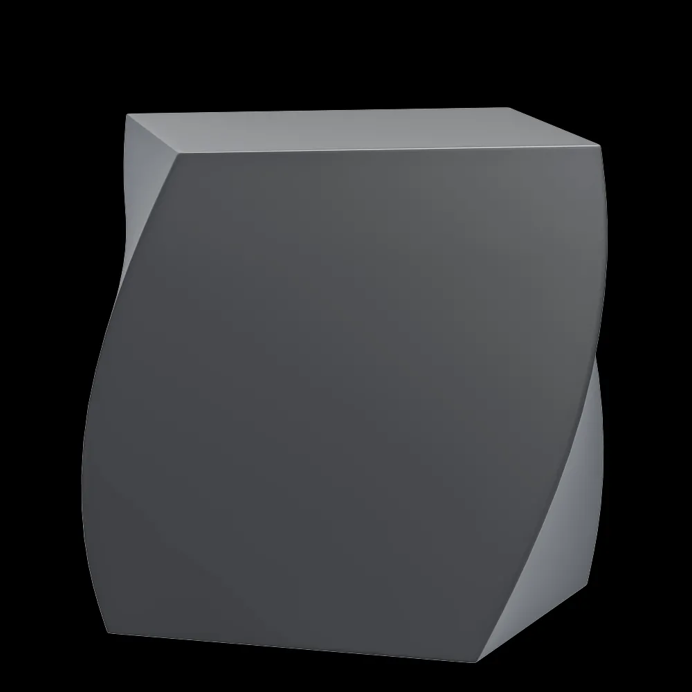 Heller Furniture – Stool / Low table Left Twist Cube 3ds Max