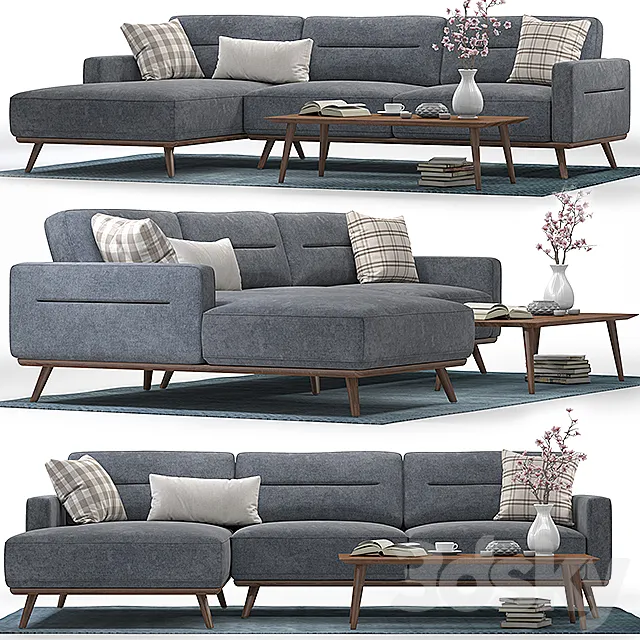Helsinki corner sofa 3ds Max