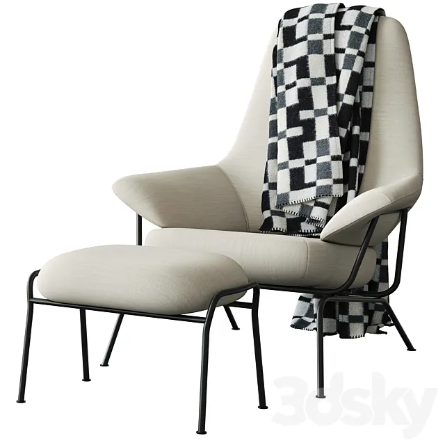 Hem Hai Chair White 3ds Max