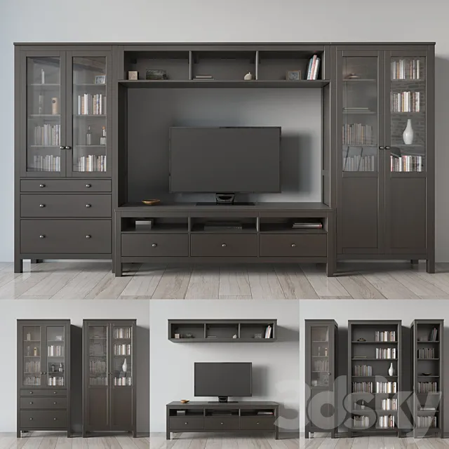 HEMNES TV storage combination 3DSMax File