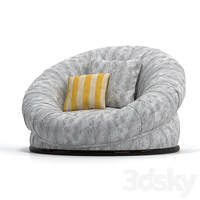 Henar Hotel Furniture Co Modern armchair 3DS Max Model