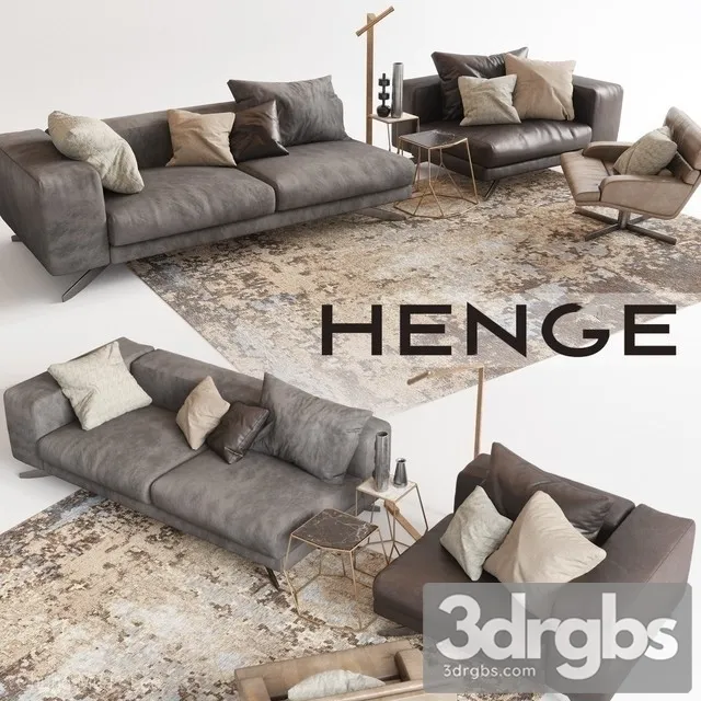 Henge X One Sofa 01 3dsmax Download
