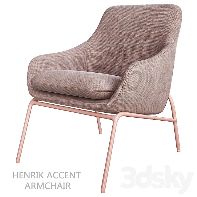Henrik Accent Armchair 3ds Max
