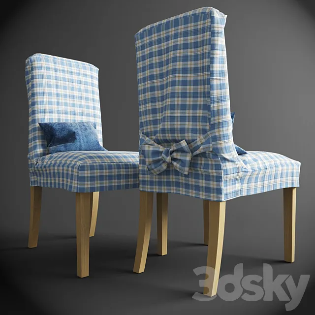Henriksdal chair with removable covers IKEA 3DSMax File