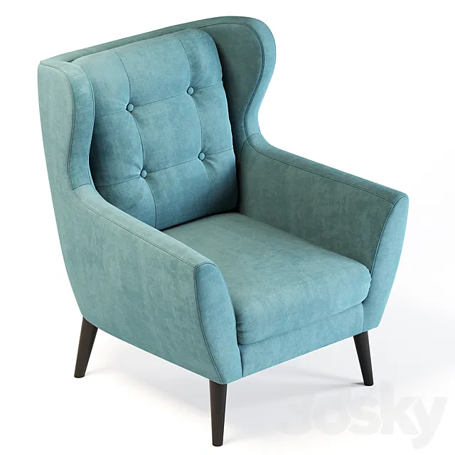 Henry armchair 3ds Max