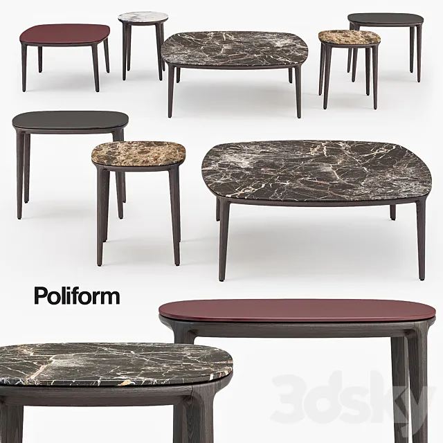 Henry coffee tables set 3DSMax File