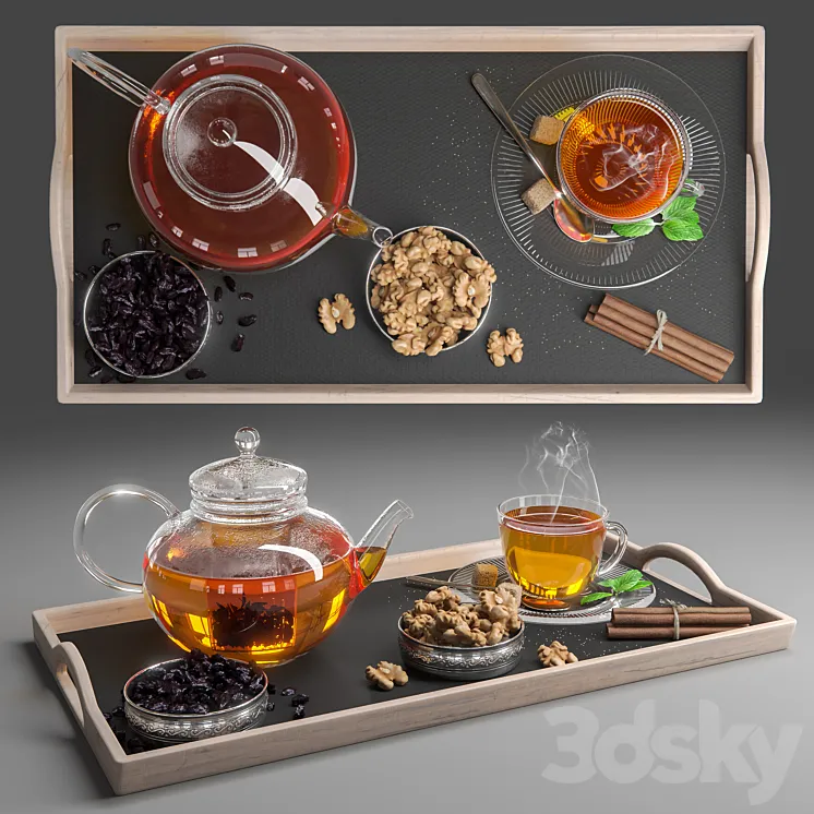 Herbal Tea Set 3DS Max
