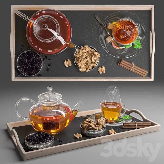 Herbal Tea Set 3DSMax File