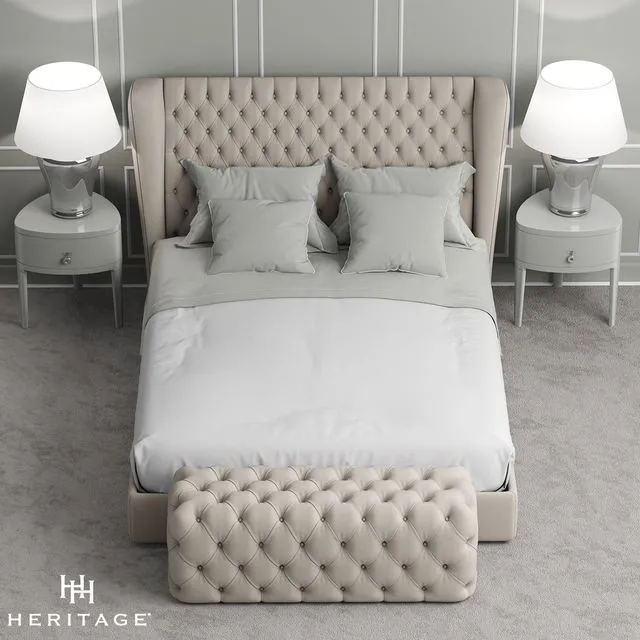 Heritage Collection Four Seasons Bed 3dsMax Model