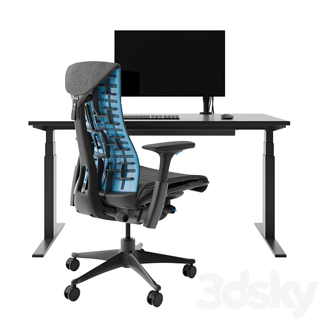Herman Miller x Logitech G Embody Gaming Chair 3DSMax File