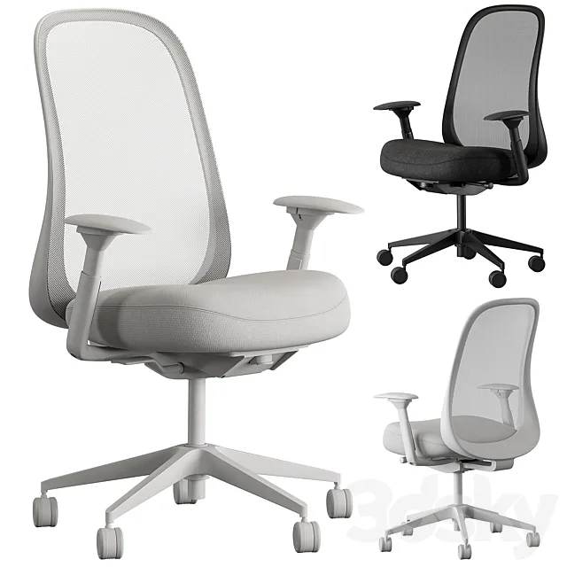 HermanMiller Lino – Office Chair Set 27 3DS Max Model