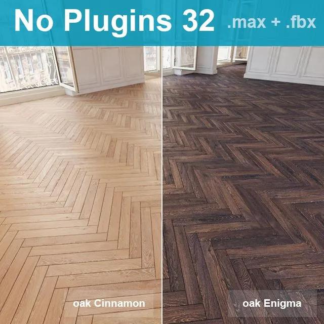 Herringbone parquet 32 3dsMax Model