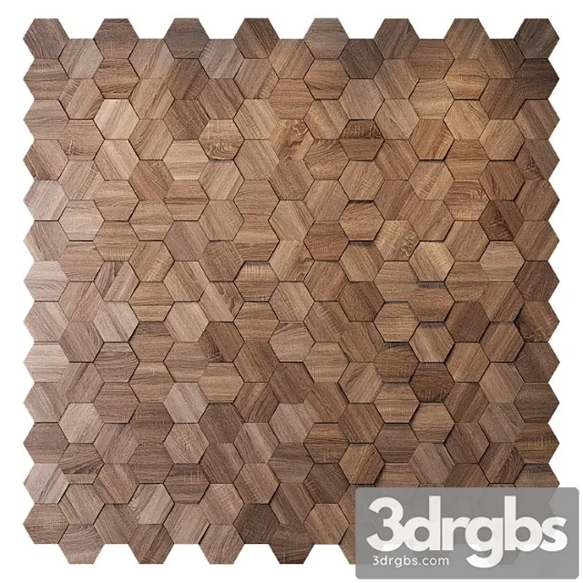 Hexagon wood panel 3dsmax Download