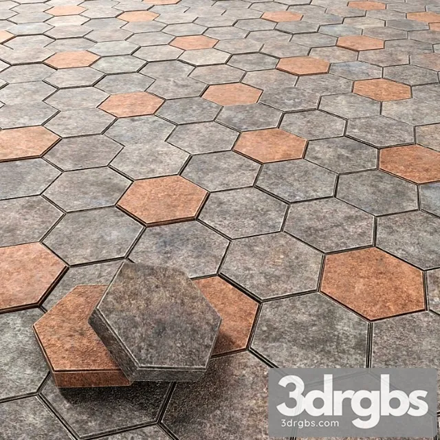 Hexagonal Cobbles 3dsmax Download