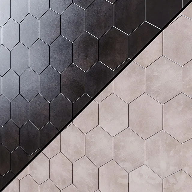HexArt Porcelain Tile 3ds Max